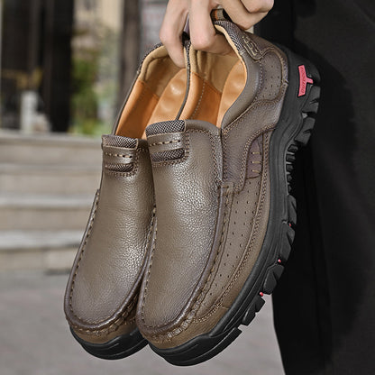 Herrenstiefel Zum Hineinschlüpfen, Fußgewölbeunterstützung, Rutschfeste Sohle, Strukturierte Passform