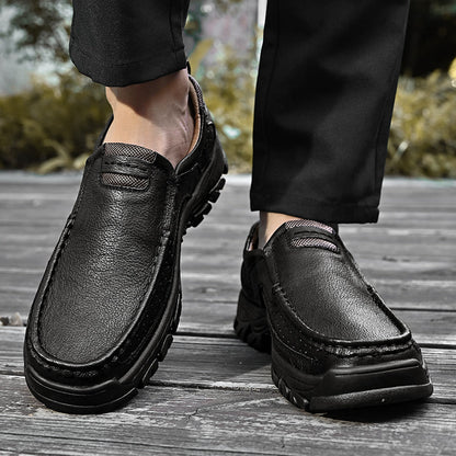 Herrenstiefel Zum Hineinschlüpfen, Fußgewölbeunterstützung, Rutschfeste Sohle, Strukturierte Passform