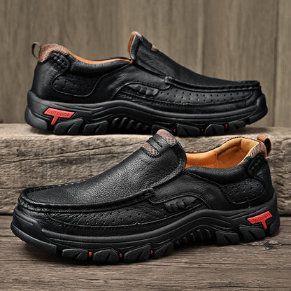 Herrenstiefel Zum Hineinschlüpfen, Fußgewölbeunterstützung, Rutschfeste Sohle, Strukturierte Passform