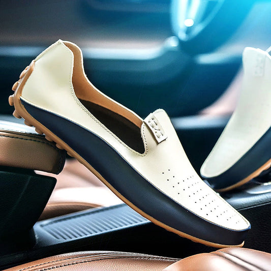 Herren Driving-Loafers Slip-On Mit Gummisohle Und Stoßdämpfung