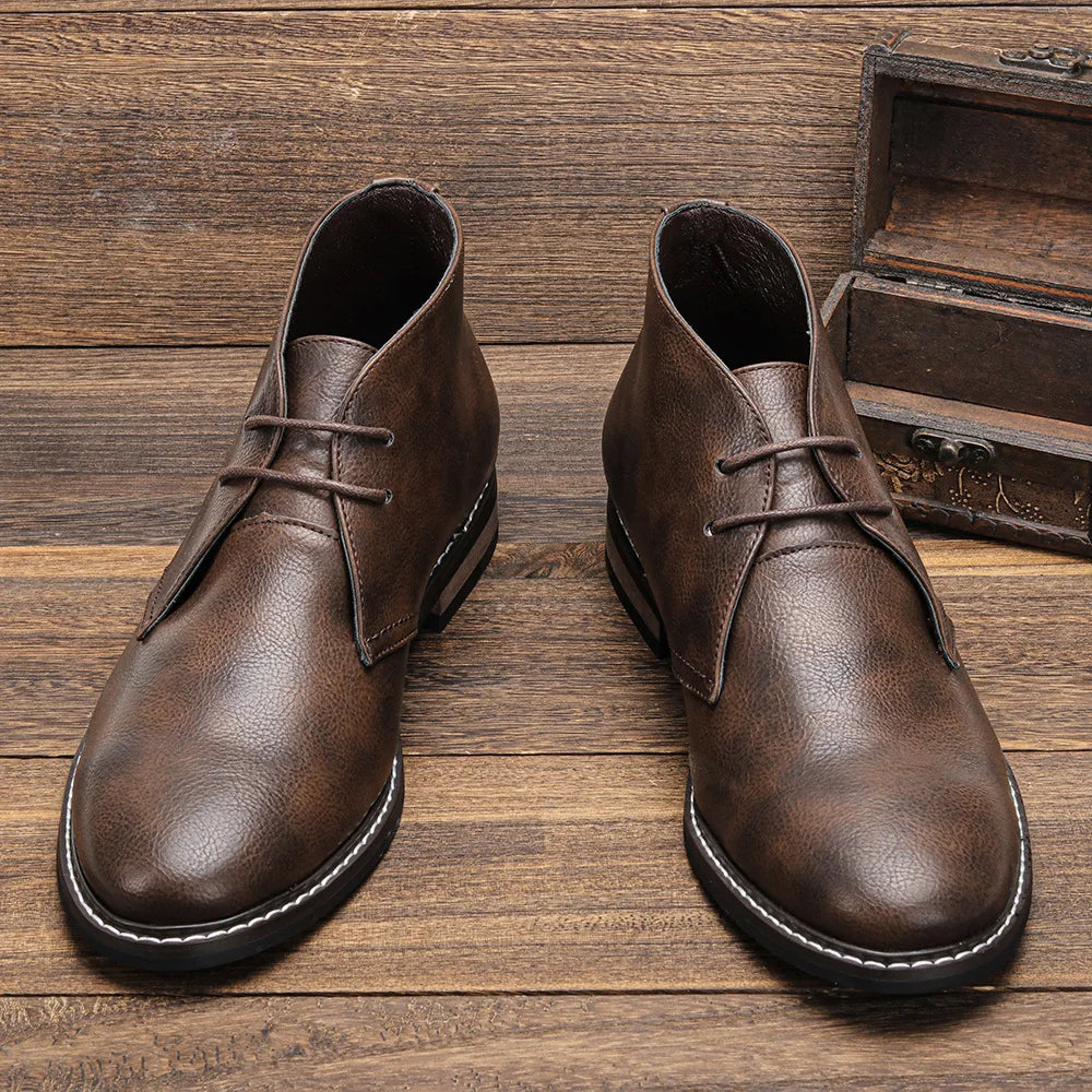 Herren Chukka-Boots Handgenäht Mit Gepolsterter Innensohle Und Gummisohle