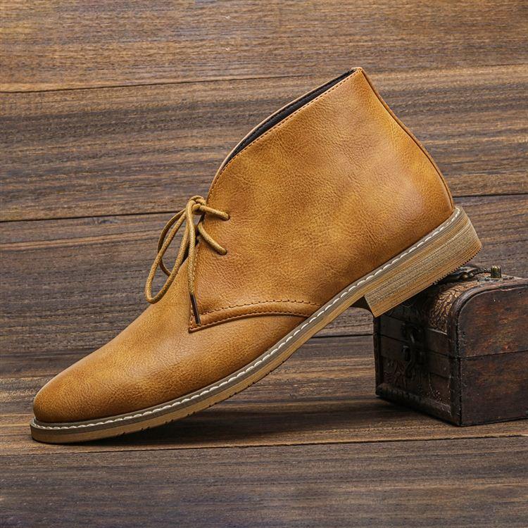 Herren Chukka-Boots Handgenäht Mit Gepolsterter Innensohle Und Gummisohle