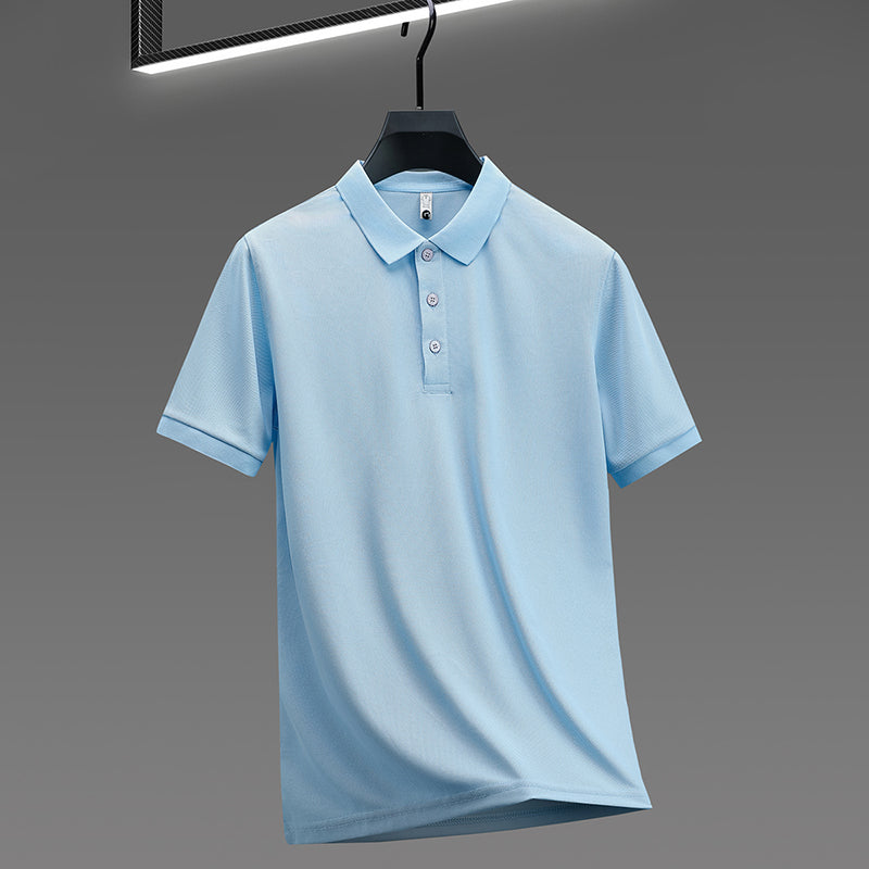 Men's Performance Polo Shirt Stretch Athletic Fit