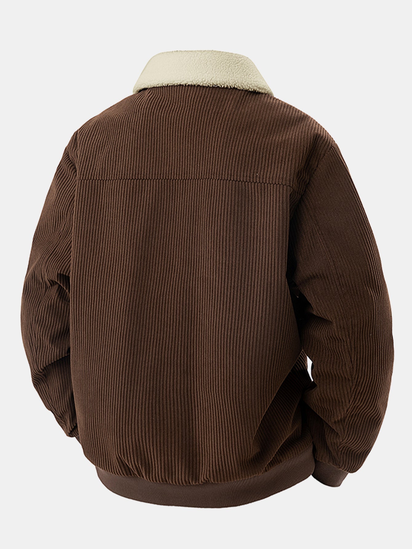 Herren Herbst-Bomberjacke mit weichem Innenfutter und geripptem Saum