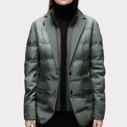 Women's Winter Jacket Water-Repellent with Duck Down