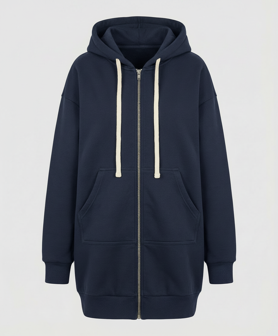 Damen-Zip-Hoodie mit Kapuze für lässige Alltagslooks