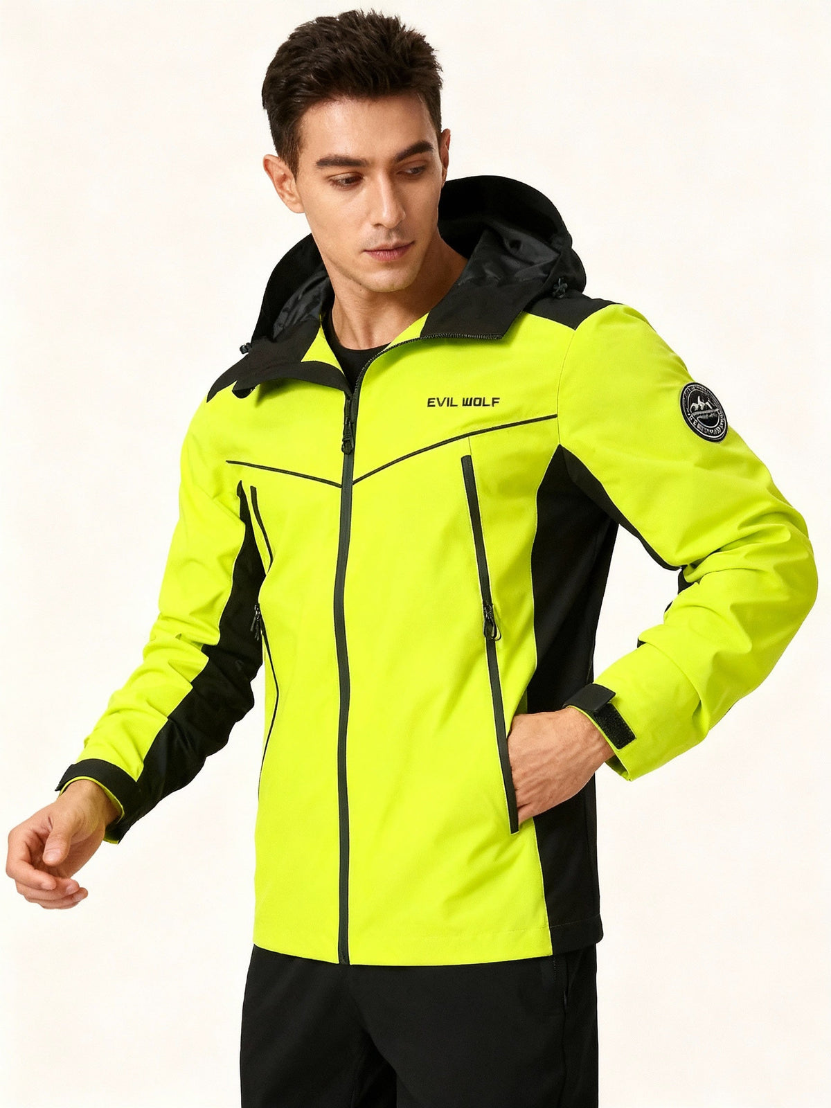 Heren Outdoor-Jacke Mit Reflektierenden Details