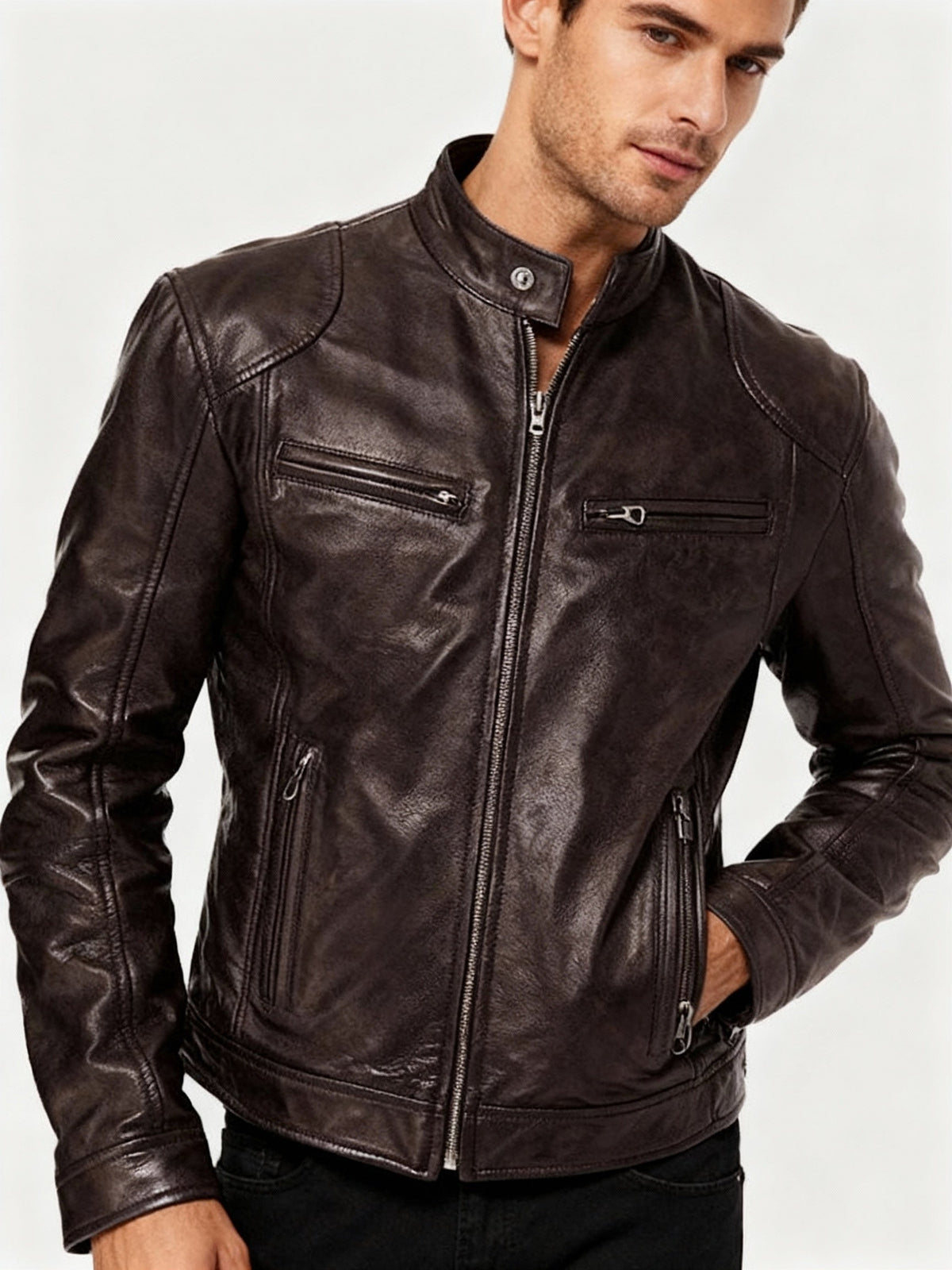 Herrenjacke mit Taschen für praktische Aufbewahrung
