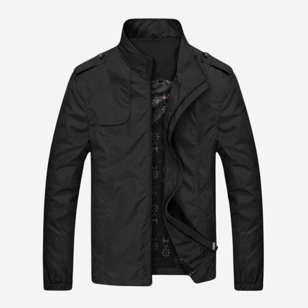 Herren Bomberjacke Mit Gerippten Bündchen