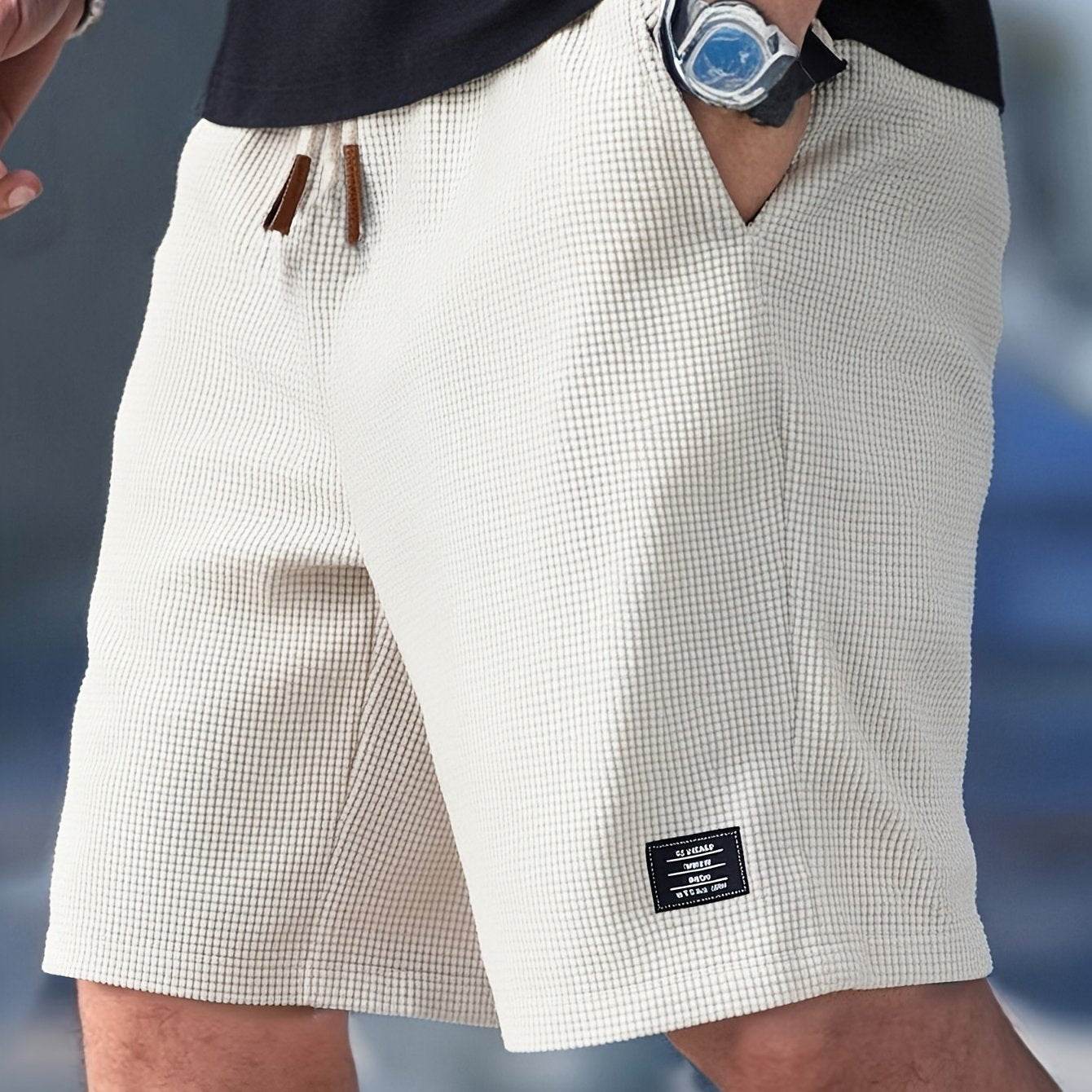 Herren Shorts Mit Kordelzugbund Und Funktionalen Taschen
