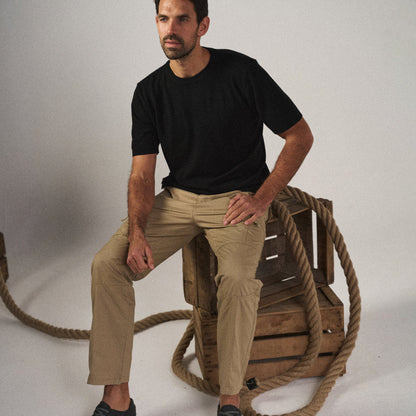 Herren Cargo-Hose Lockerer Schnitt Mit Mehreren Funktionalen Taschen Und Vier-Wege-Stretch