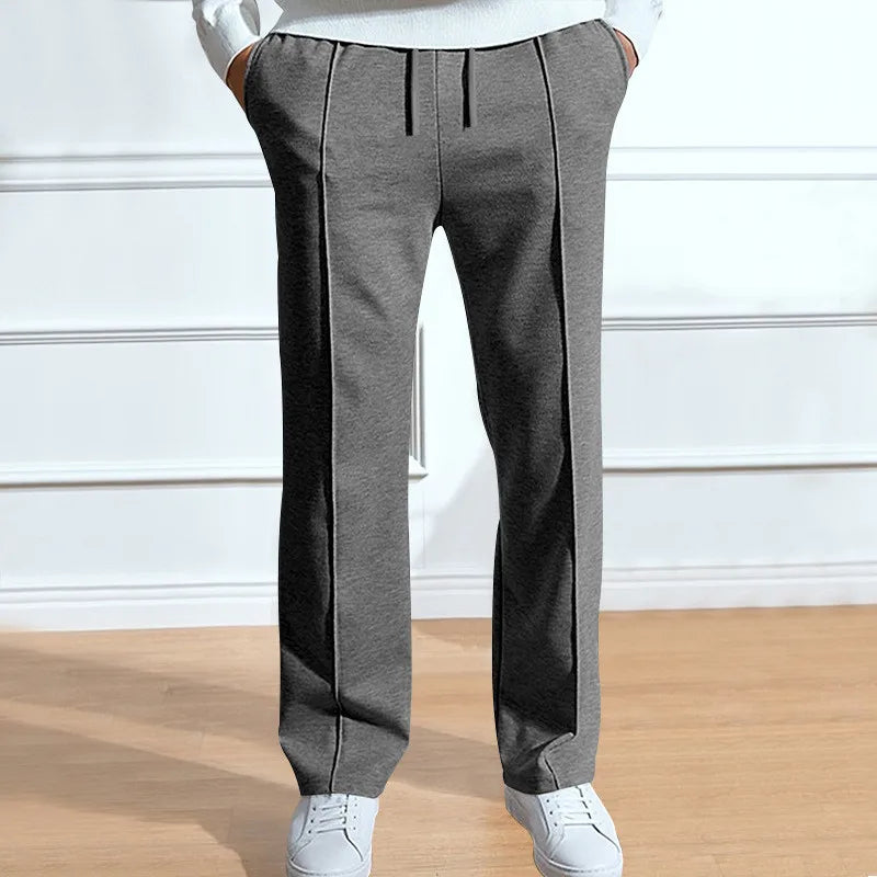 Herren Slim-Fit Hosen Mit Elastischem Kordelbund