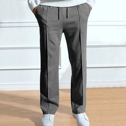 Herren Slim-Fit Hosen Mit Elastischem Kordelbund