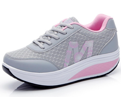 Damen Walkingsneaker Fußgewölbeunterstützung Luftkissensohle Atmungsaktiv