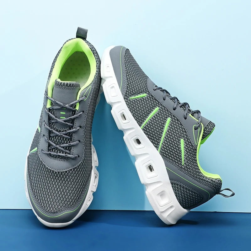 Herren-Laufschuhe mit leichtem Mesh-Obermaterial und flexibler Außensohle