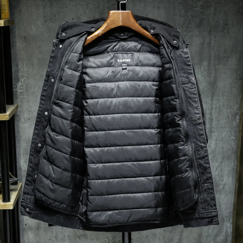 Herren Winterjacke Mit Verstärkten Nähten Und Isoliertem Innenfutter