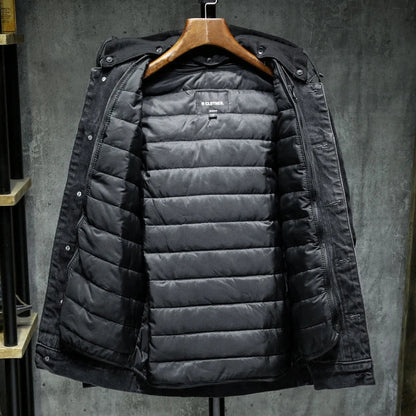 Herren Winterjacke Mit Verstärkten Nähten Und Isoliertem Innenfutter