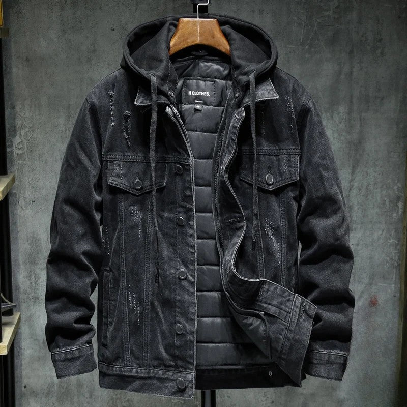 Herren Winterjacke Mit Verstärkten Nähten Und Isoliertem Innenfutter