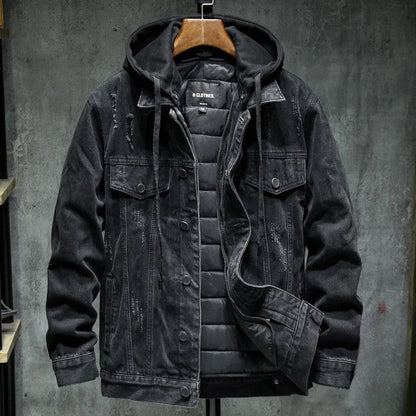 Herren Winterjacke Mit Verstärkten Nähten Und Isoliertem Innenfutter