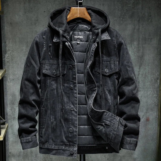 Men's Winter Jacket with Reinforced Seams and Insulated Lining