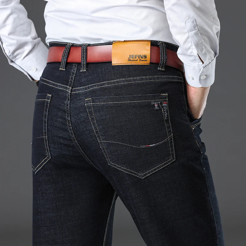Herren Stretch-Jeans Klassische Passform