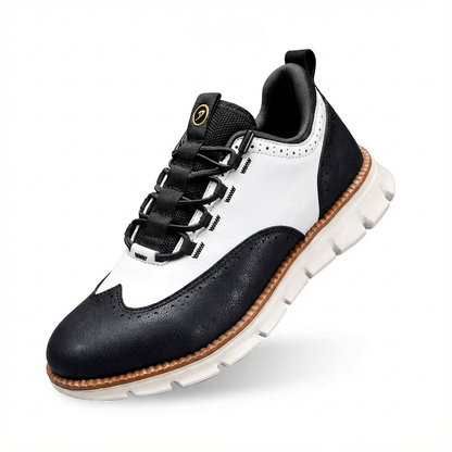 Herren-Oxford-Schnürschuhe, Flexible Sohle, Memory-Schaum-Innensohle, Lederoptik