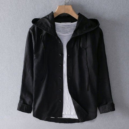 Herren-Sommer-Hoodie mit Knopfleiste und atmungsaktivem Design