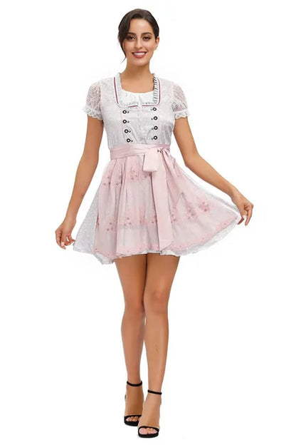 Damen Dirndl Trachtenkleid Bayerischer Stil Für Oktoberfest
