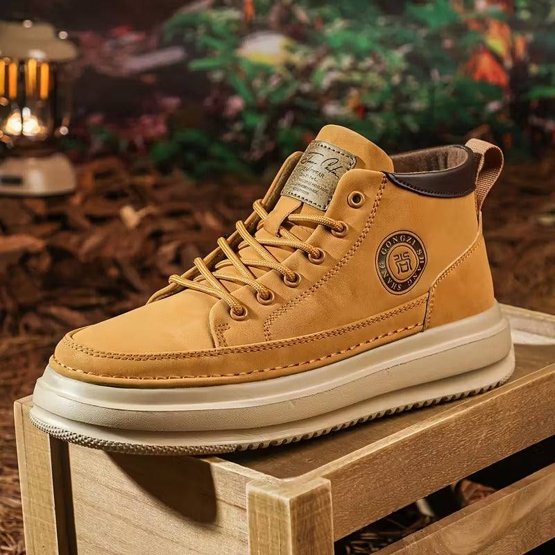 Herren Boots Mit Orthopädischer Unterstützung, Ergonomischer Innensohle Und Rutschfester Sohle