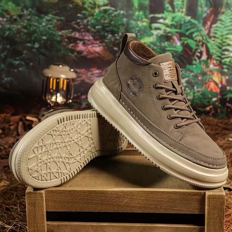 Herren Boots Mit Orthopädischer Unterstützung, Ergonomischer Innensohle Und Rutschfester Sohle