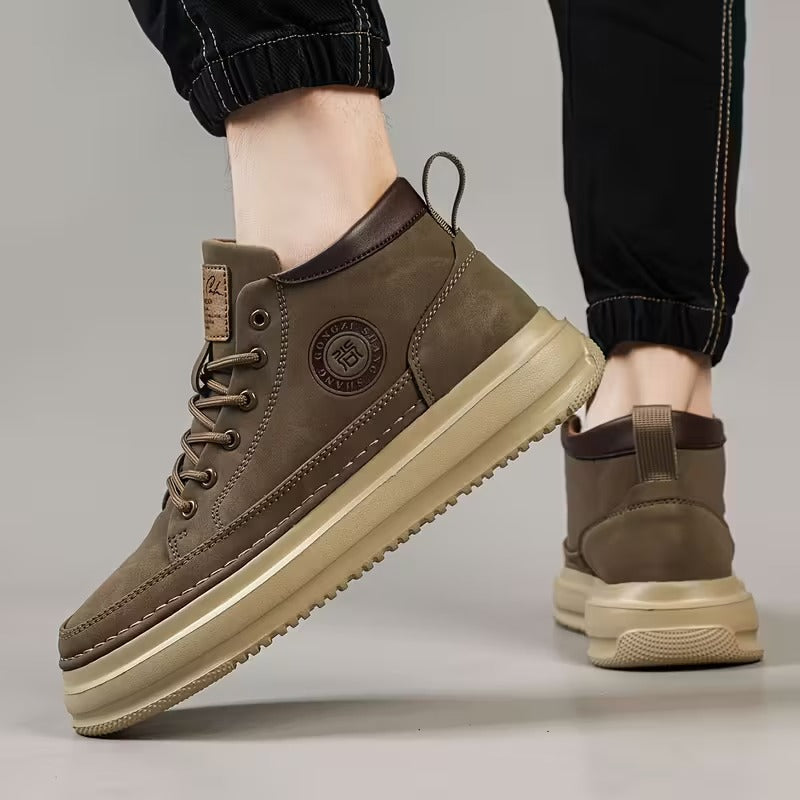 Herren Boots Mit Orthopädischer Unterstützung, Ergonomischer Innensohle Und Rutschfester Sohle