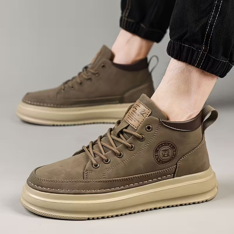 Herren Boots Mit Orthopädischer Unterstützung, Ergonomischer Innensohle Und Rutschfester Sohle