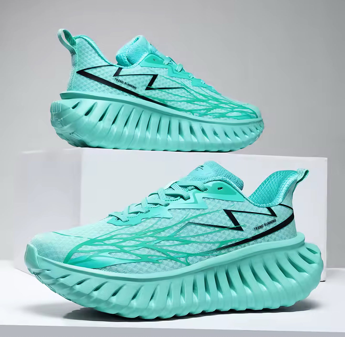 Herren-Sneaker mit Ripple-Sohle Leichtes Atmungsaktives Obermaterial