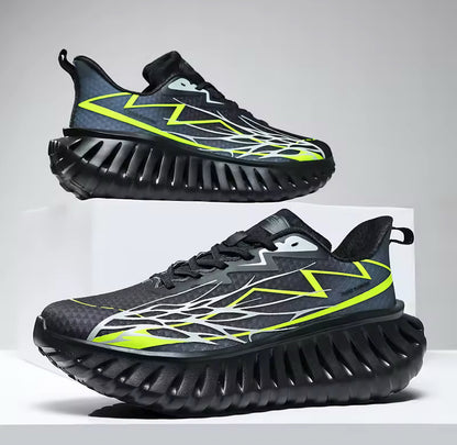 Herren-Sneaker mit Ripple-Sohle Leichtes Atmungsaktives Obermaterial