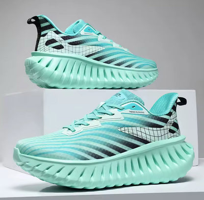 Herren-Sneaker mit Ripple-Sohle Leichtes Atmungsaktives Obermaterial