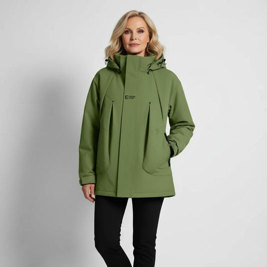 Damen Herbstjacke mit Kapuze und Steppdesign