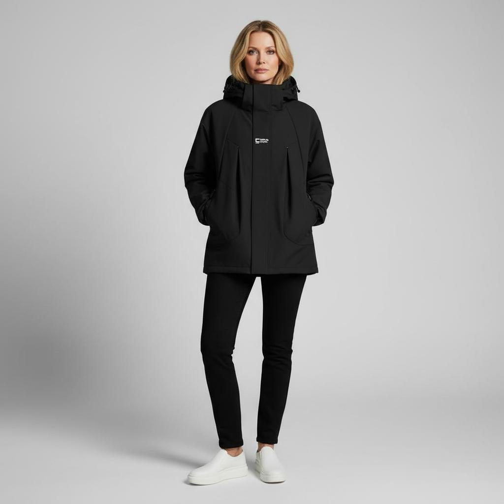 Damen Herbstjacke mit Kapuze und Steppdesign