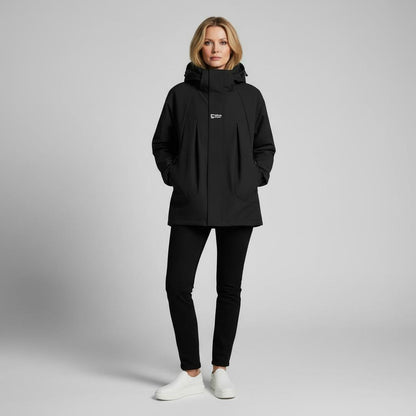 Damen Herbstjacke mit Kapuze und Steppdesign