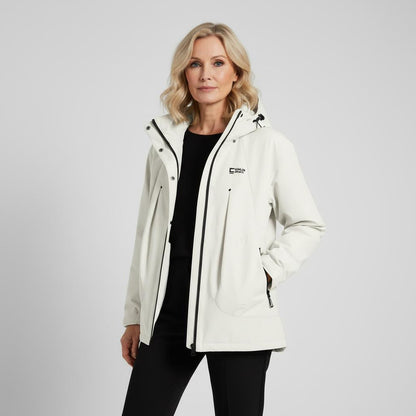 Damen Herbstjacke mit Kapuze und Steppdesign