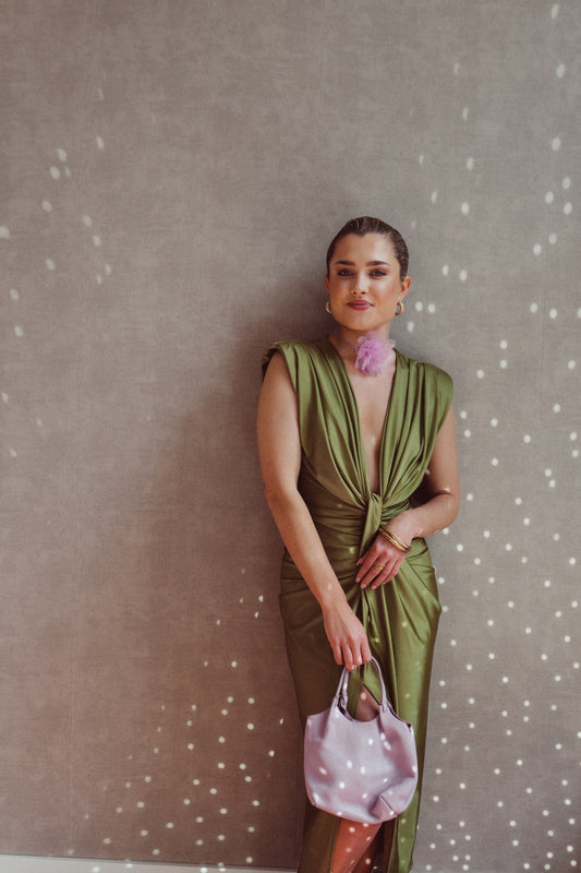 Damen Sommer Maxikleid mit V-Ausschnitt und Knopfleiste