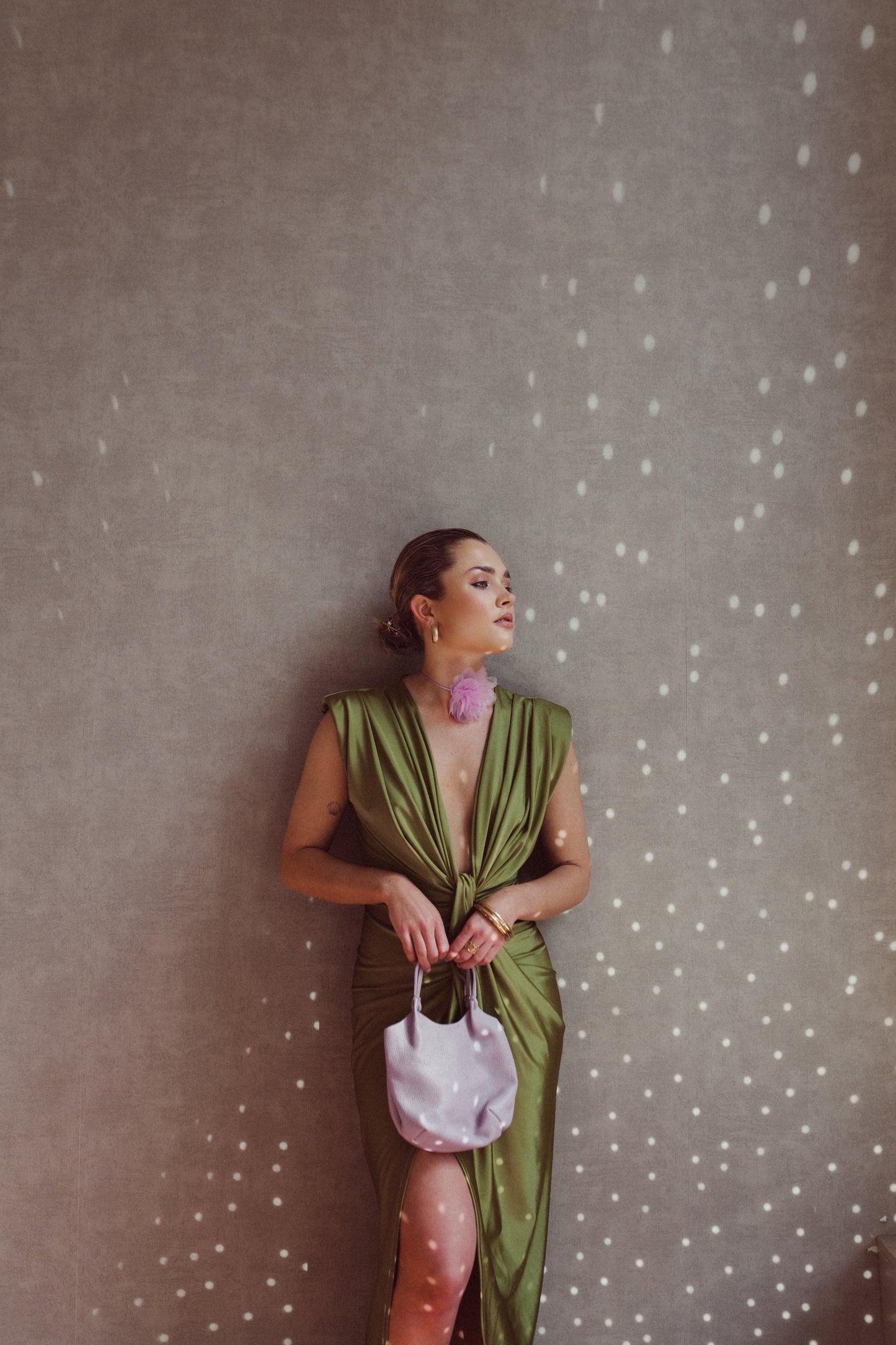 Damen Sommer Maxikleid mit V-Ausschnitt und Knopfleiste