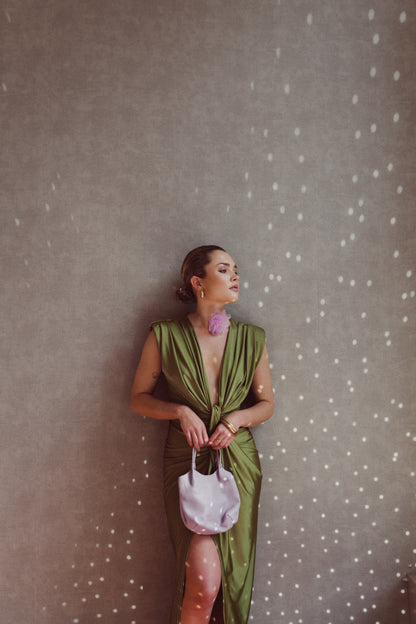 Damen Sommer Maxikleid mit V-Ausschnitt und Knopfleiste
