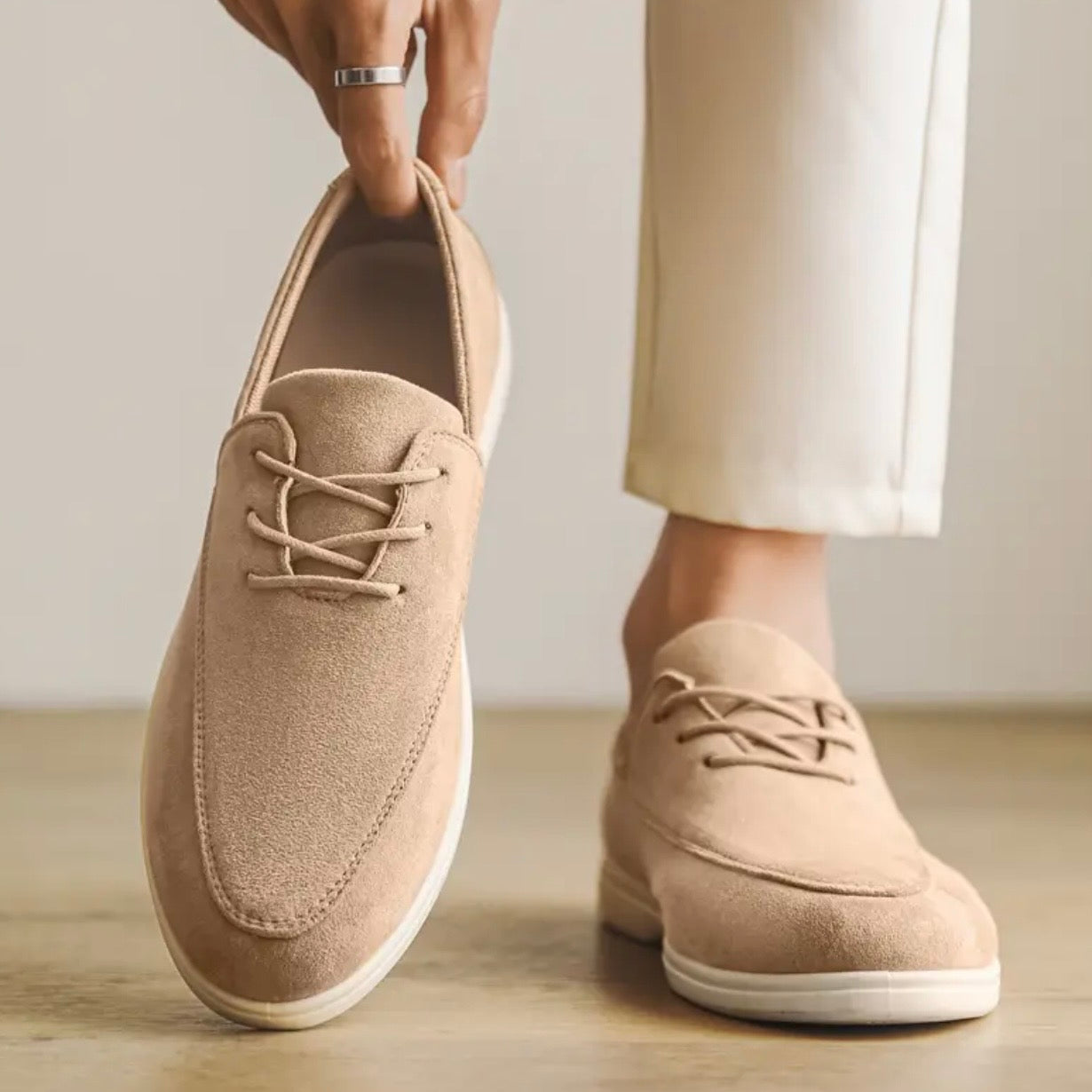 Herren Loafer Mit Gepolsterter Innensohle Und Rutschfester Sohle