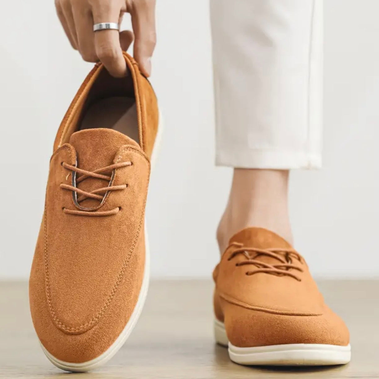 Herren Loafer Mit Gepolsterter Innensohle Und Rutschfester Sohle