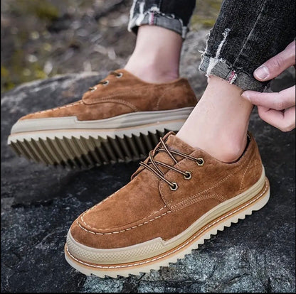 Herren Boots Aus Wildleder Mit Moc-Toe, EVA-Mittelsohle Und Gummisohle