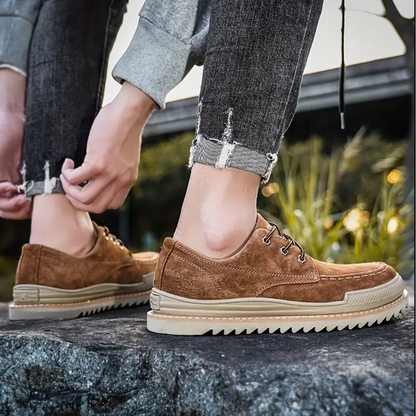 Herren Boots Aus Wildleder Mit Moc-Toe, EVA-Mittelsohle Und Gummisohle