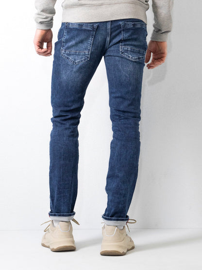 Herren Slim Fit Jeans Mit Fünf-Taschen-Design