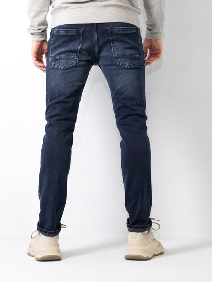 Herren Slim Fit Jeans Mit Fünf-Taschen-Design