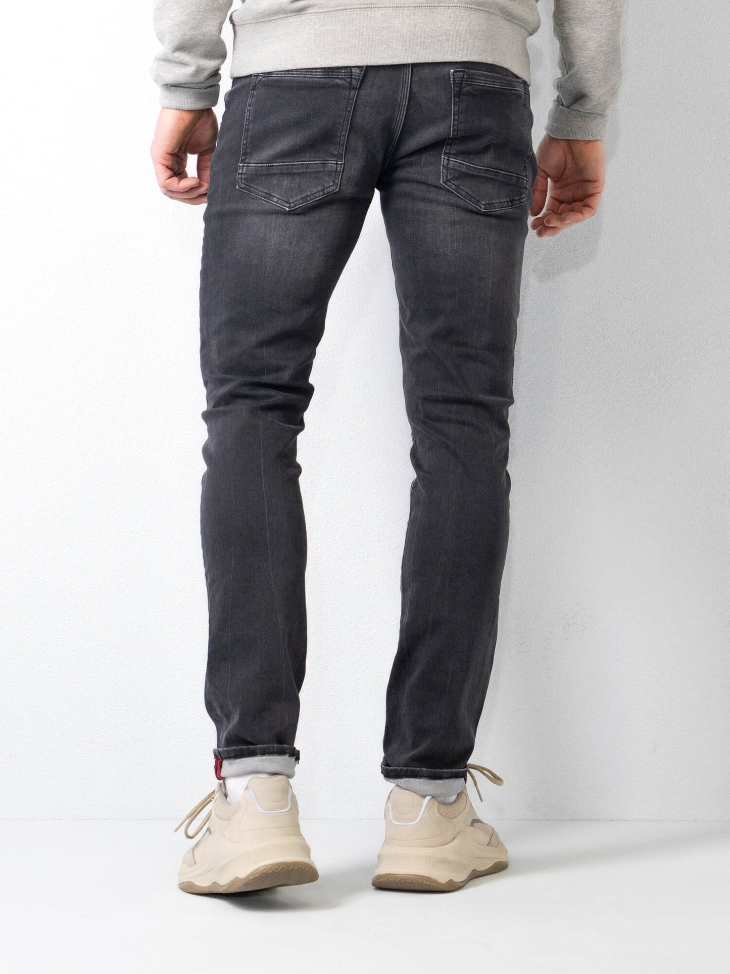 Herren Slim Fit Jeans Mit Fünf-Taschen-Design