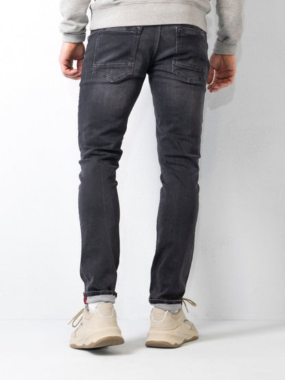 Herren Slim Fit Jeans Mit Fünf-Taschen-Design
